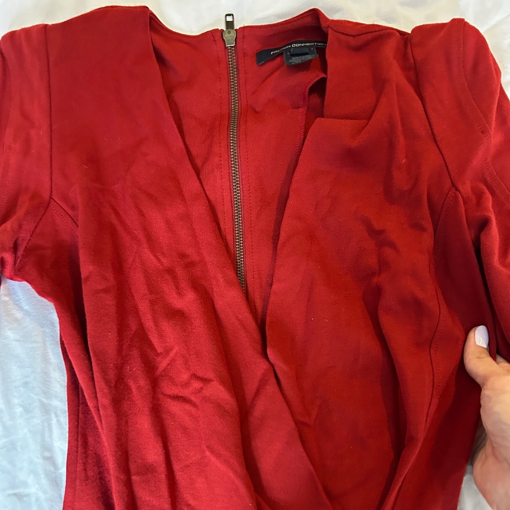 French Connection Zipper-Back Dress